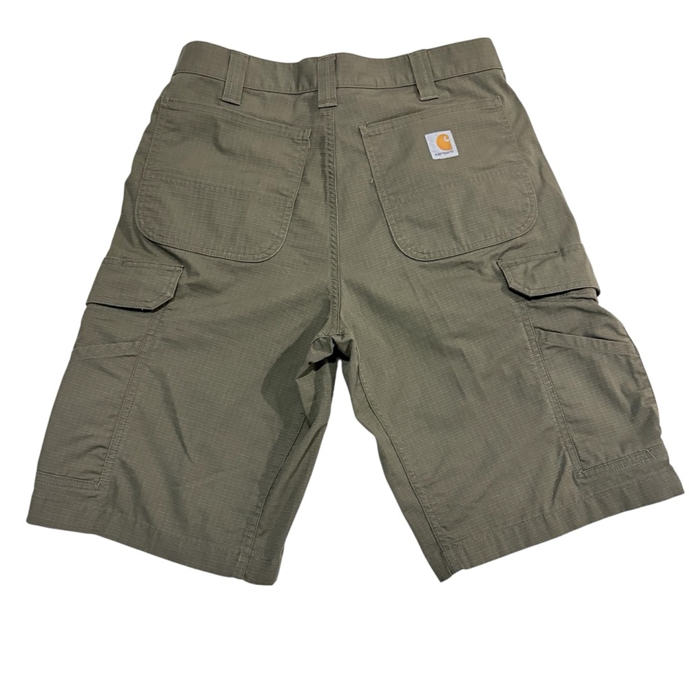 New Carhartt Men's Braxton Cargo Force Relaxed Fit Work Men’s Green Shorts Sz 32 - Picture 4 of 10